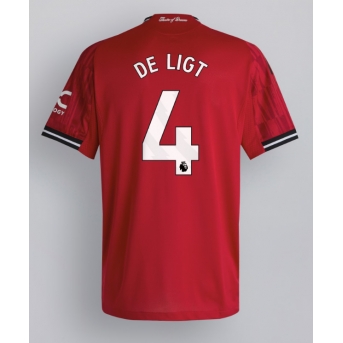 Billige Fotballdrakt Manchester United Matthijs de Ligt #4 Replika Hjemmedrakt 2025-26 Kortermet